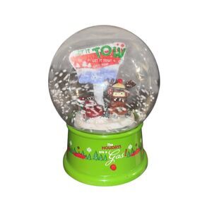 Disney PIXAR CARS Winter Holiday LET IT TOW Air Snow Globe Christmas Music HTF